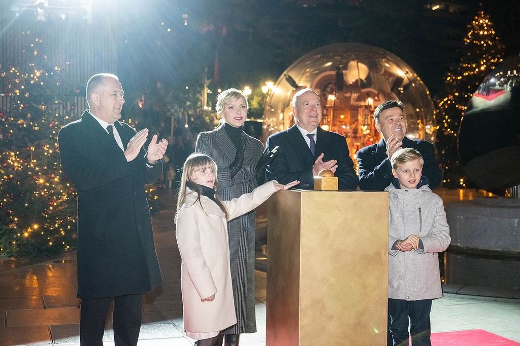 Monaco's royal family light up the city for Christmas