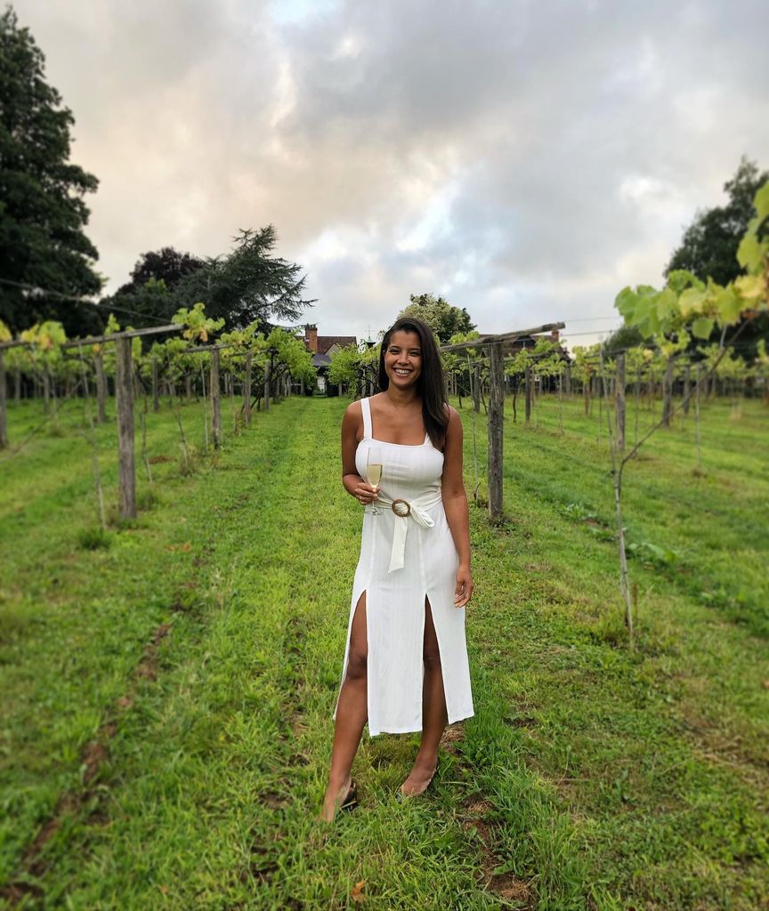 Phylicia jackson in vineyard