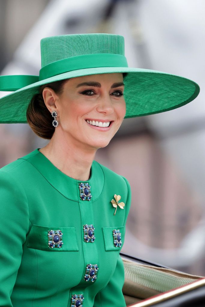 Princess Kate smiles at Trooping the Colour