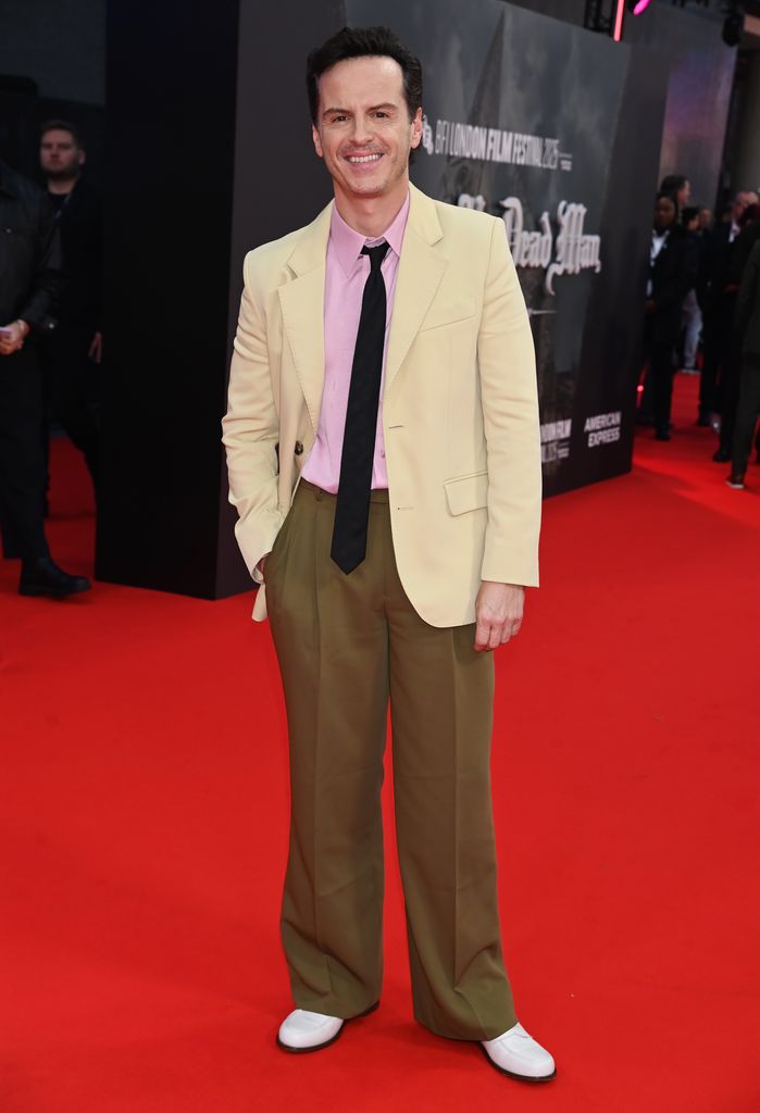 LONDON, ENGLAND - OCTOBER 08: Andrew Scott attends the Opening Gala screening of "Wake Up Dead Man: A Knives Out Mystery" during the 69th BFI London Film Festival at The Royal Festival Hall on October 8, 2025 in London, England. (Photo by Dave Benett/WireImage)