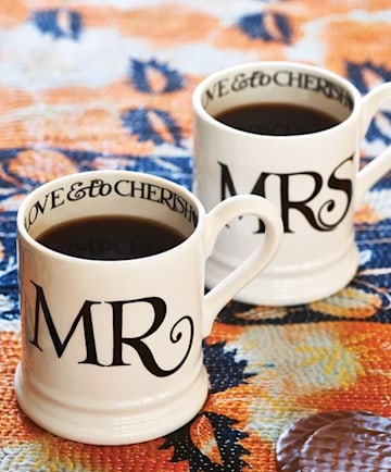 emma bridgewater mr and mrs wedding mugs 