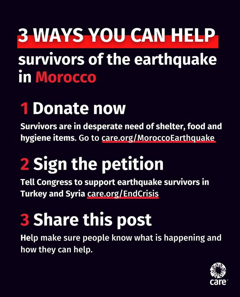 Salma Hayek shares a message of aid and resources for the people of Morocco
