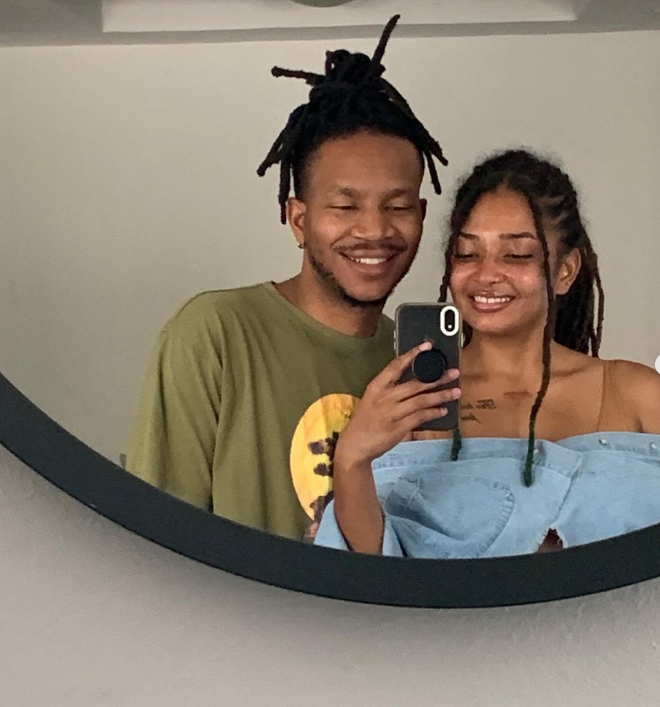 Photo of Michael Strahan's daughter Tanita Strahan with her boyfriend Calenta Mincey, with whom she shares her son Onyx. Shared to Calenta's Instagram in 2020.