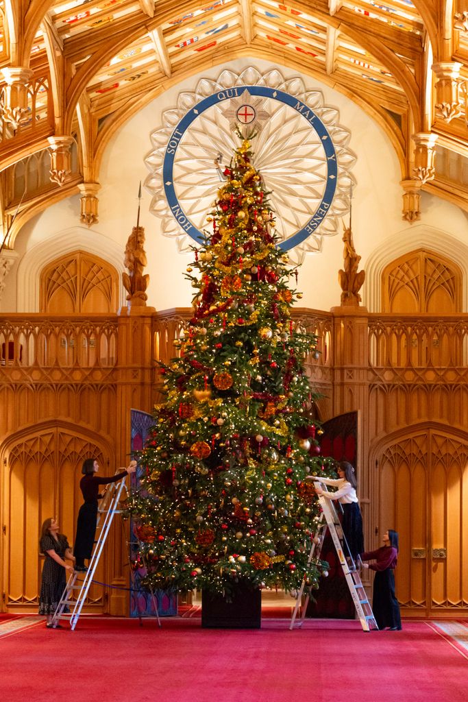 The tree will later be replanted in Windsor Great Park