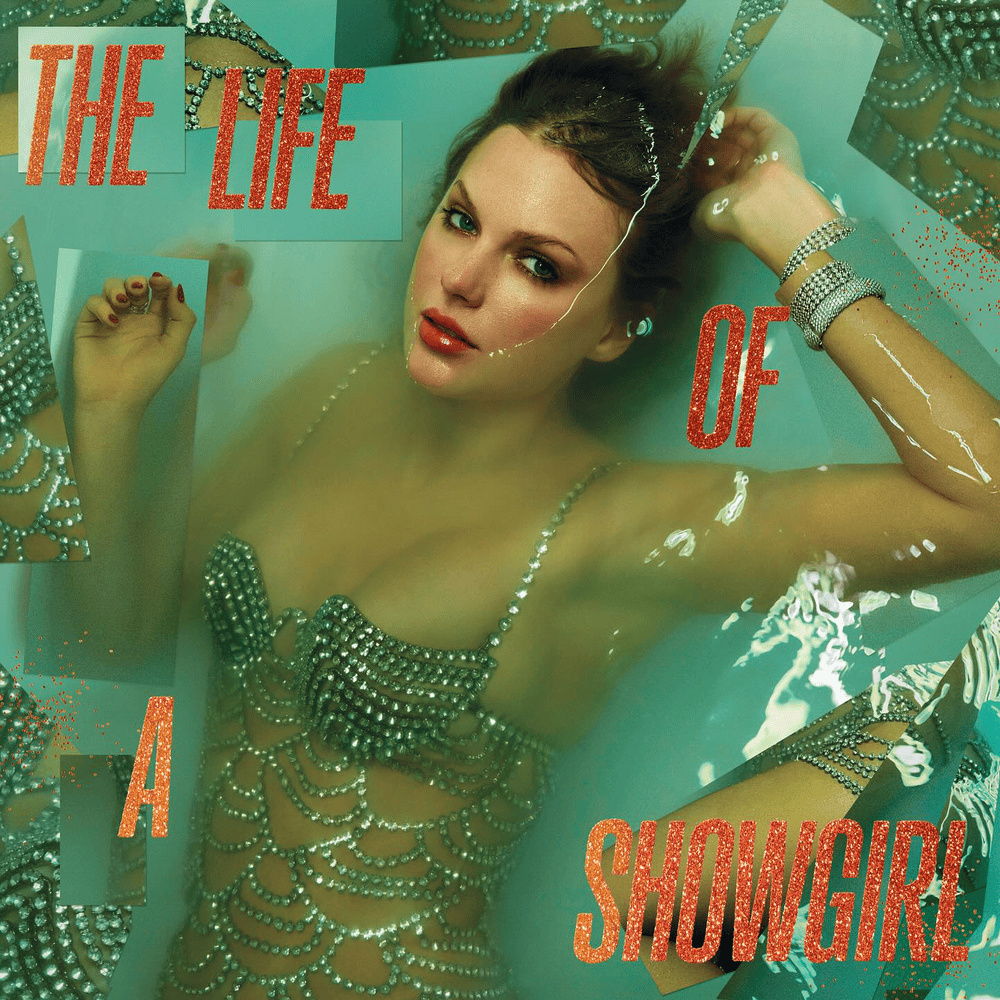 Taylor Swift poses in a bathtub for The Life of a Showgirl cover