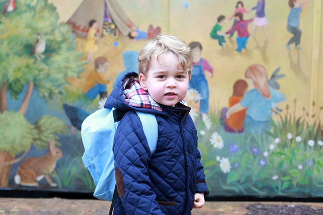 Kate Middleton's photograph of Prince George on his first day at nursery