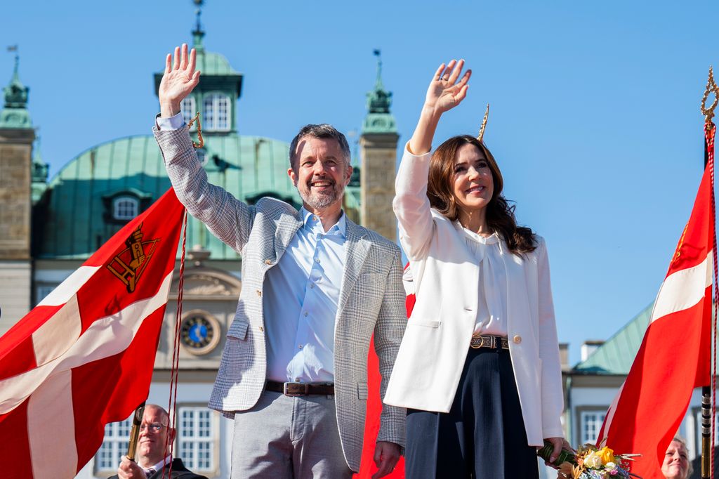 King Frederik X and Queen Mary of Denmark are welcomed at Fredensborg Castle