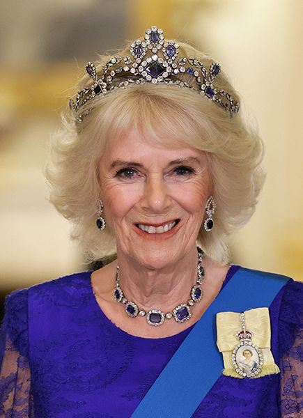 Queen Consort Camilla in her tiara