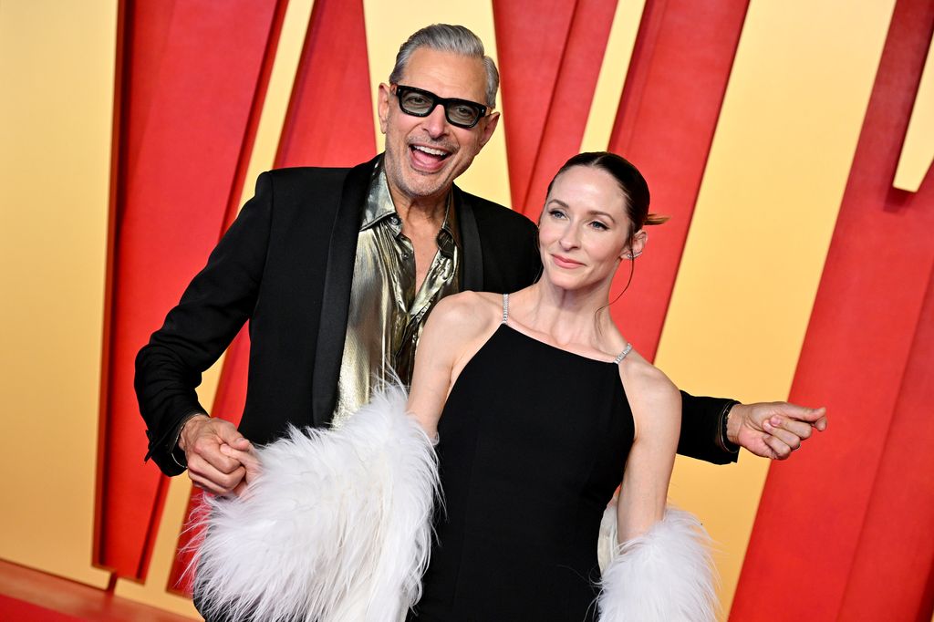 Jeff Goldblum and Emilie Livingston attend the 2024 Vanity Fair Oscar Party 