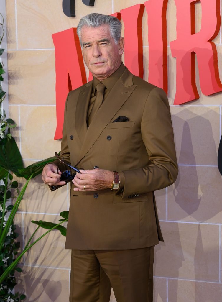 Pierce Brosnan attends "The Thursday Murder Club" UK Premiere at Leicester Square Gardens 