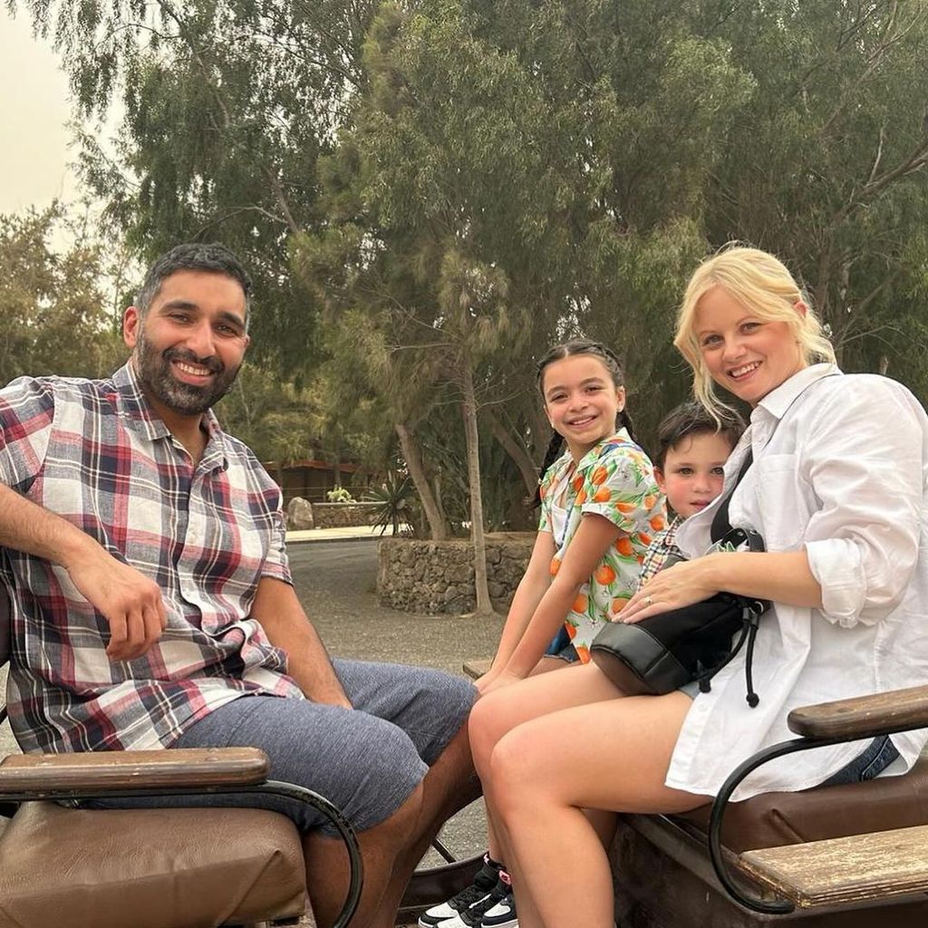 Baasit Siddiqui with his wife Melissa and their two children, Amelia and Theodore