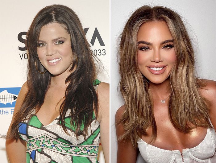 khloe then and now