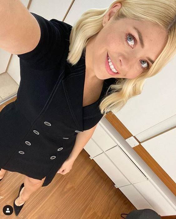 holly willoughby sandro double breasted dress