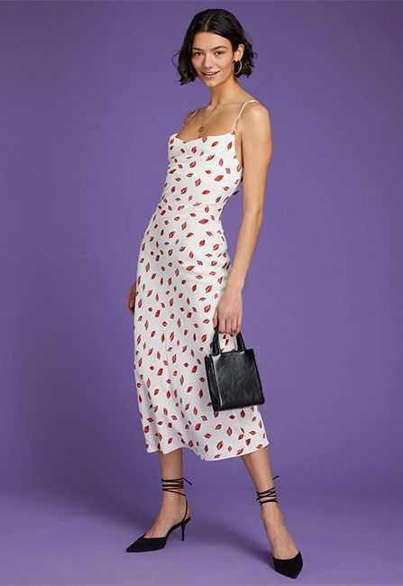 omnes lip print dress