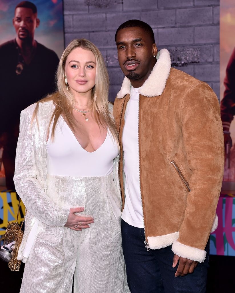 Iskra Lawrence and Philip Payne attend the Premiere of Columbia Pictures' "Bad Boys for Life" at TCL Chinese Theatre on January 14, 2020 in Hollywood, California
