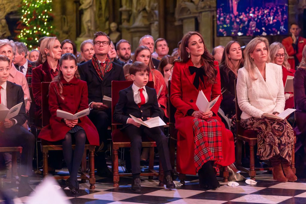 Charlotte and Louis loved the performances at the carol service