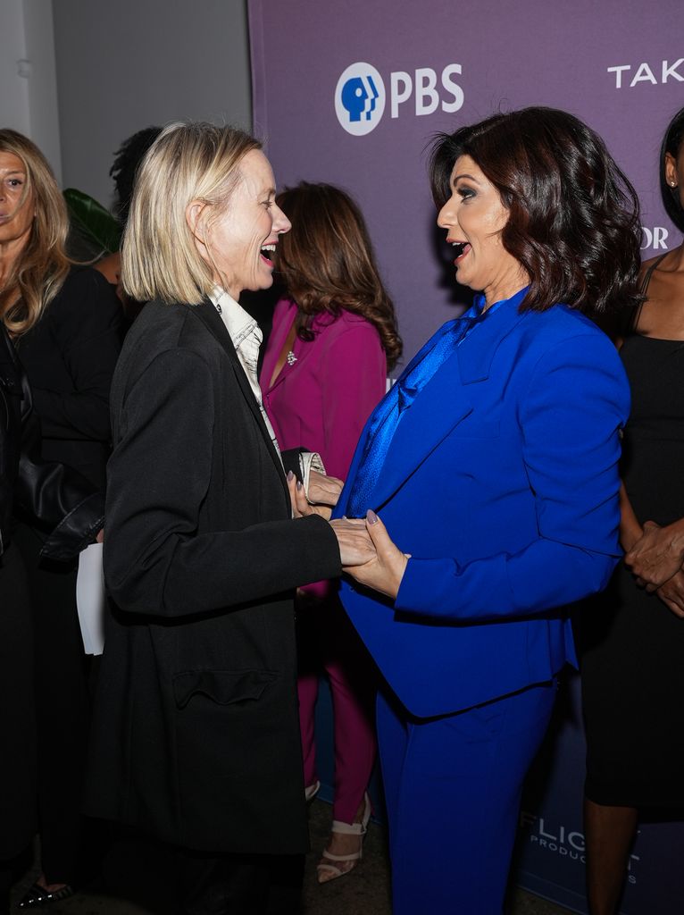 Tamsen with Naomi Watts at the screening of The M Factor in New York