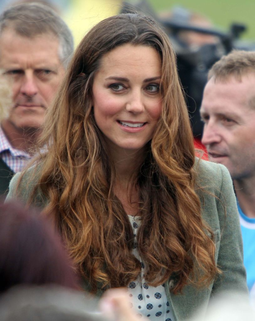 Catherine, Duchess of Cambridge attends the start of The Ring O'Fire Anglesey Coastal Ultra Marathon on August 30, 2013 in Holyhead, Wales.