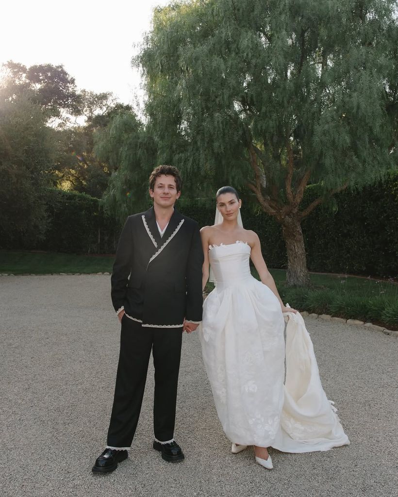 Charlie Puth and Brooke Sansone on their wedding