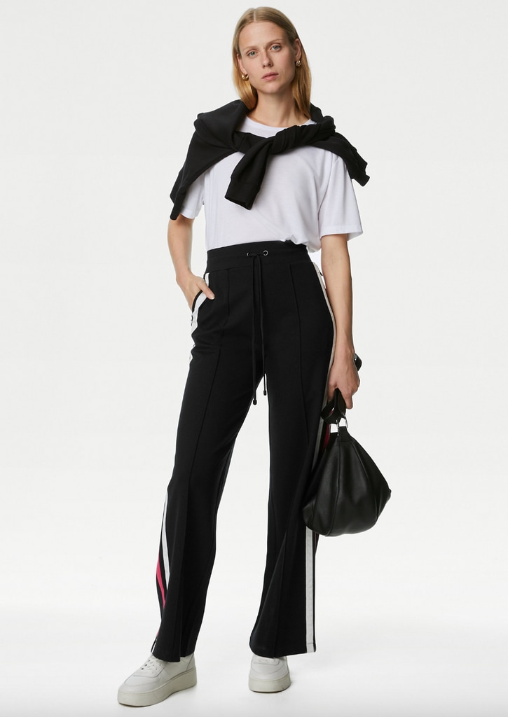 THE ANDAMANE pressed-crease Palazzo Trousers - Farfetch