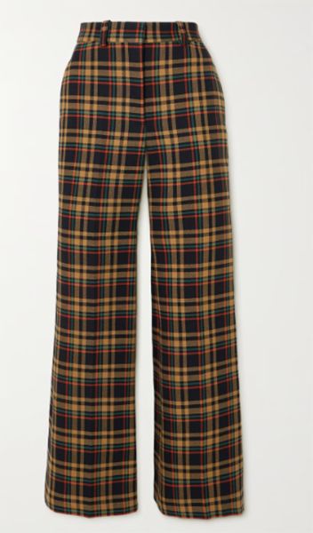 Checked trousers