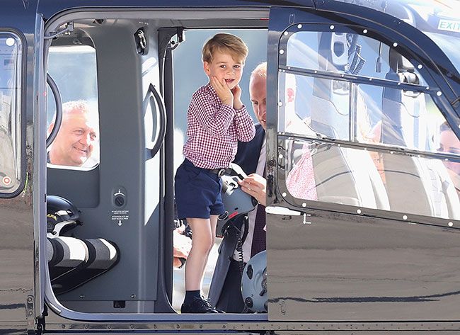 prince george royal tour poland germany plane