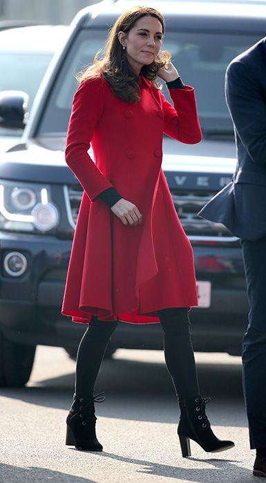kate middleton red coat
