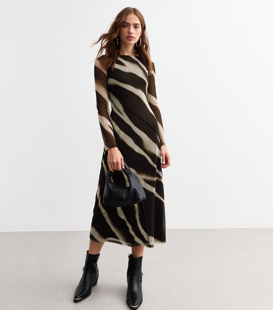 Midi dress with tights and boots online