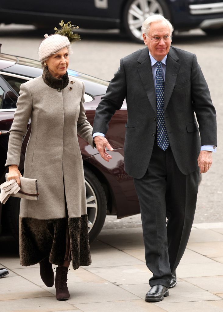 The Duchess of Gloucester holding hands with the Duke of Gloucester
