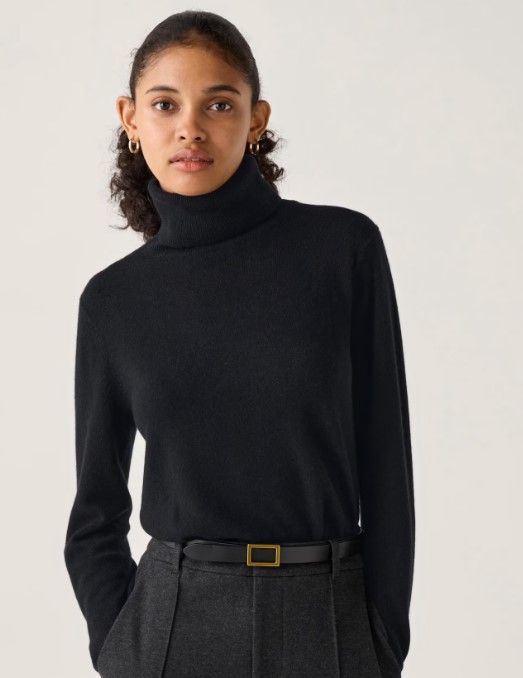 Uniqlo 100% Cashmere Turtleneck Jumper