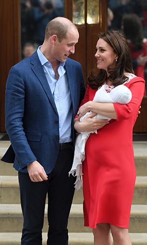 The Prince and Princess of Wales with baby Prince Louis