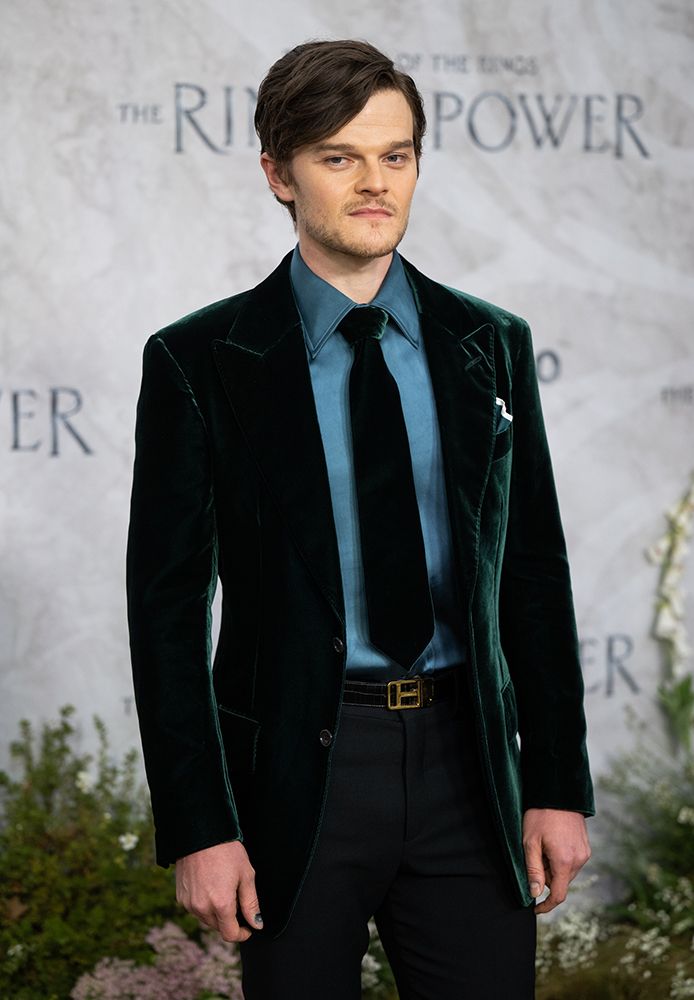 Robert Aramayo at the Rings of Power season one premiere