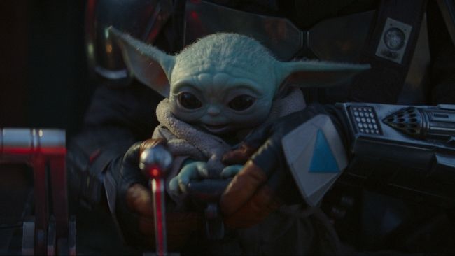 Baby Yoda with controls