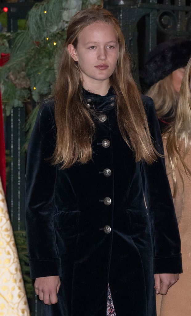 Savannah Phillips in a dark coat