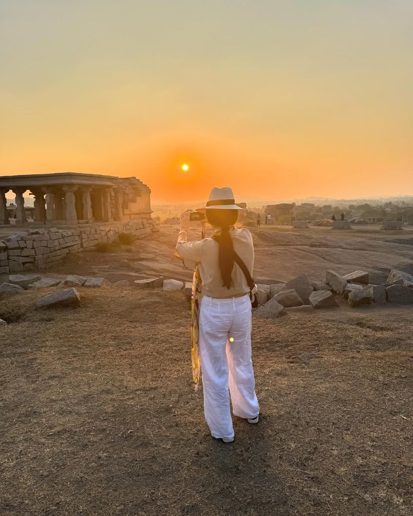 Catherine Zeta-Jones taking photos in India