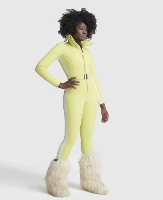 yellow skisuit