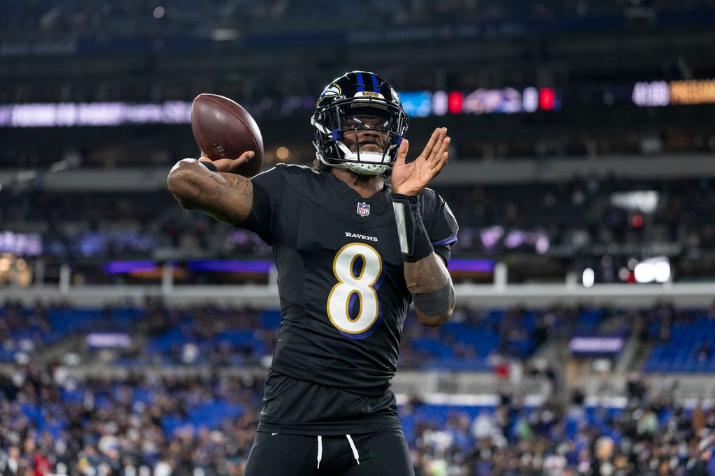 Lamar Jackson during NFL game