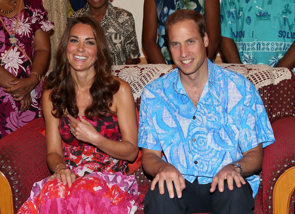 The Prince and Princess of Wales donned the brightest colours