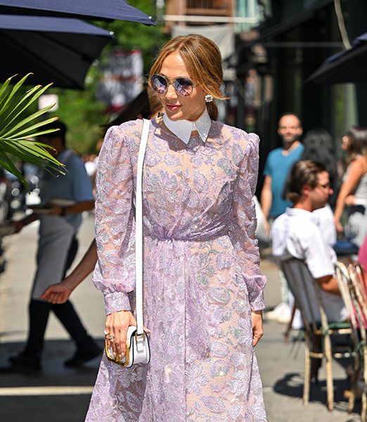 Jennifer Lopez Collared Dress