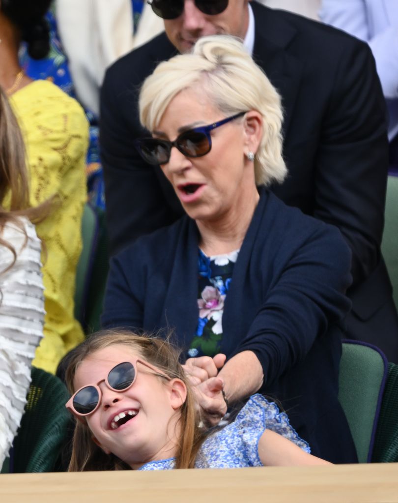 Princess Charlotte of Wales gets tickled by Chris Evert