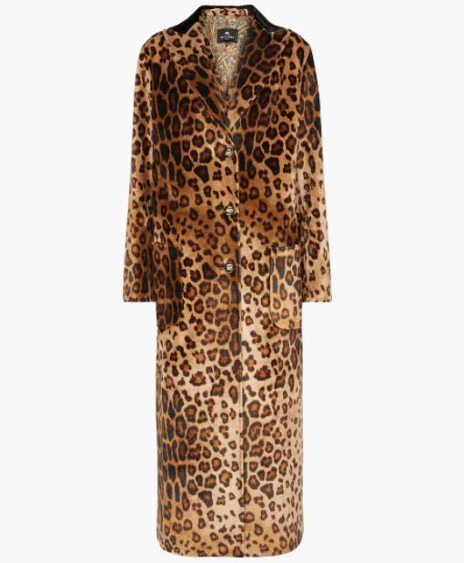 etro leopard print coat