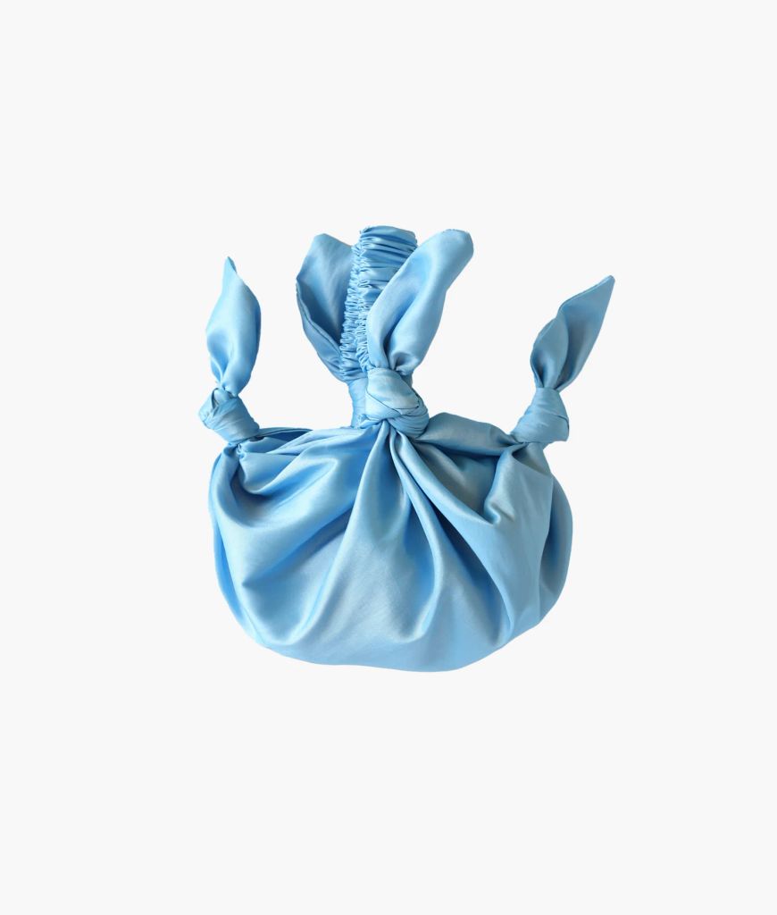 roop blue bag in satin