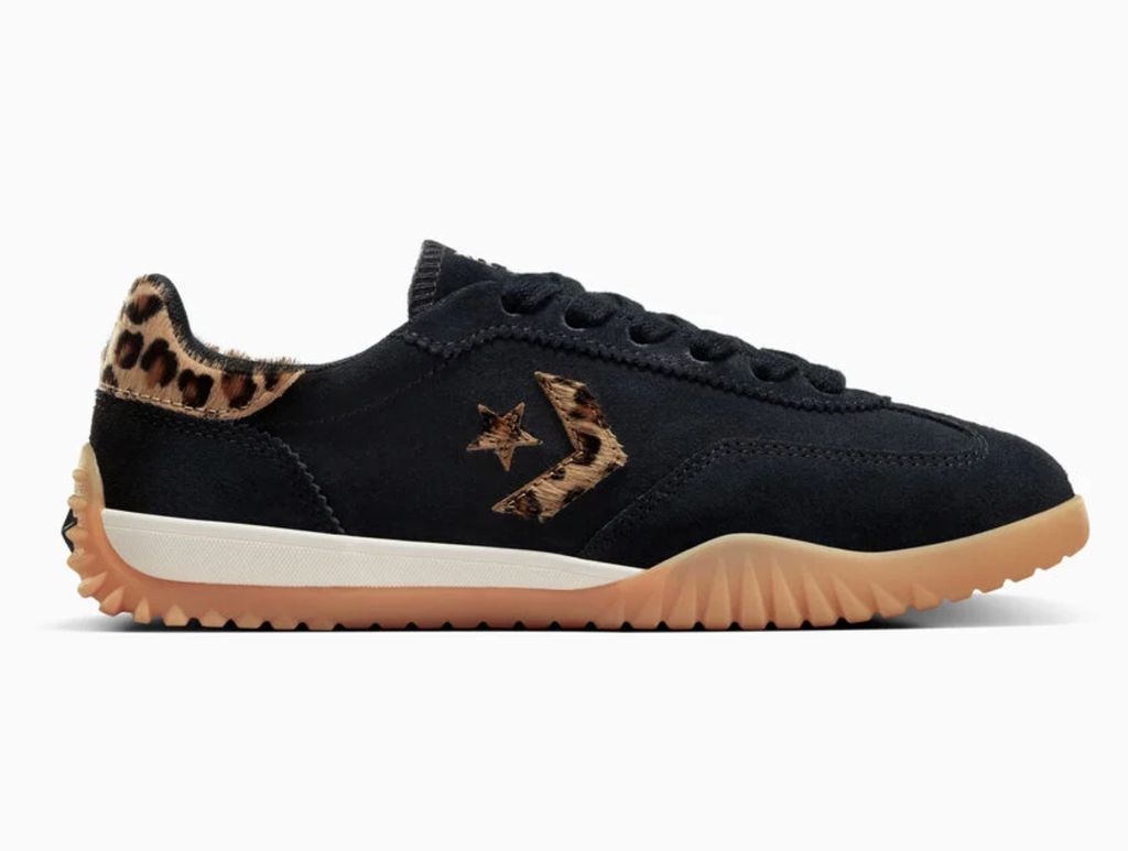 Vans Run Star Sneakers In Leopard And Black