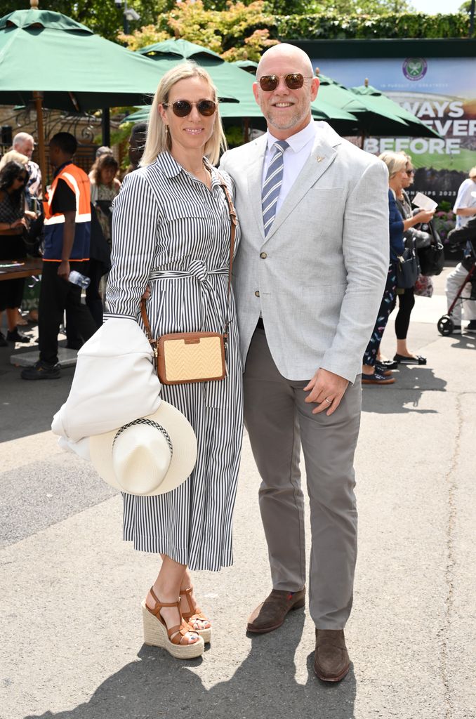 zara and mike tindall at wimbledon 