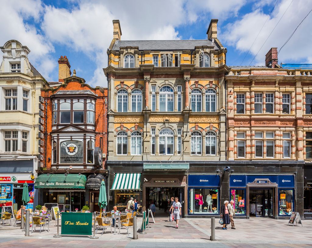 Cardiff City Centre shops