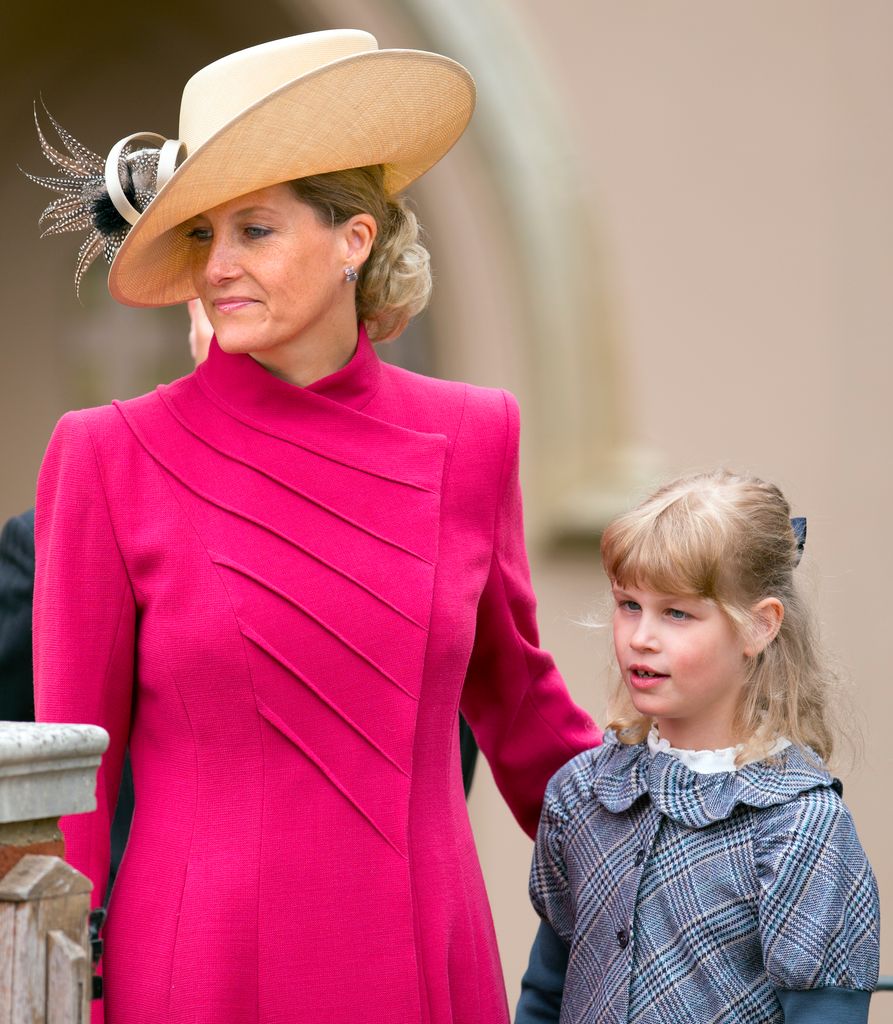 The then-Countess of Wessex with Lady Louise Windsor in 2012