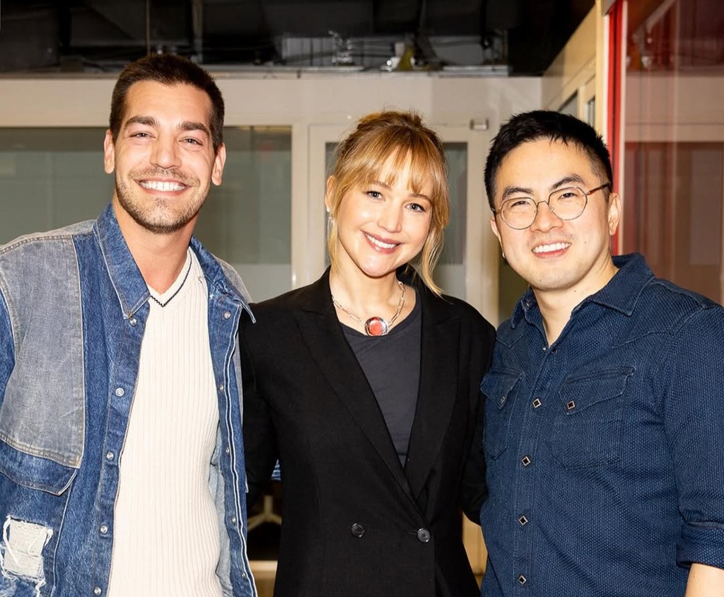 Matt, JLaw, and Bowen on Las Culturistas