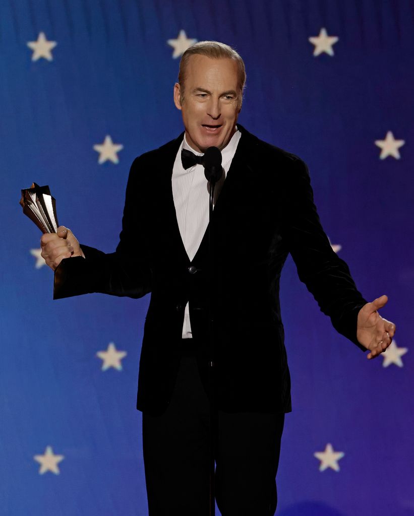 LOS ANGELES, CALIFORNIA - JANUARY 15: Bob Odenkirk accepts the Best Actor in a Drama Series award for "Better Call Saul" onstage during the 28th Annual Critics Choice Awards  at Fairmont Century Plaza on January 15, 2023 in Los Angeles, California. (Photo by Kevin Winter/Getty Images for Critics Choice Association)