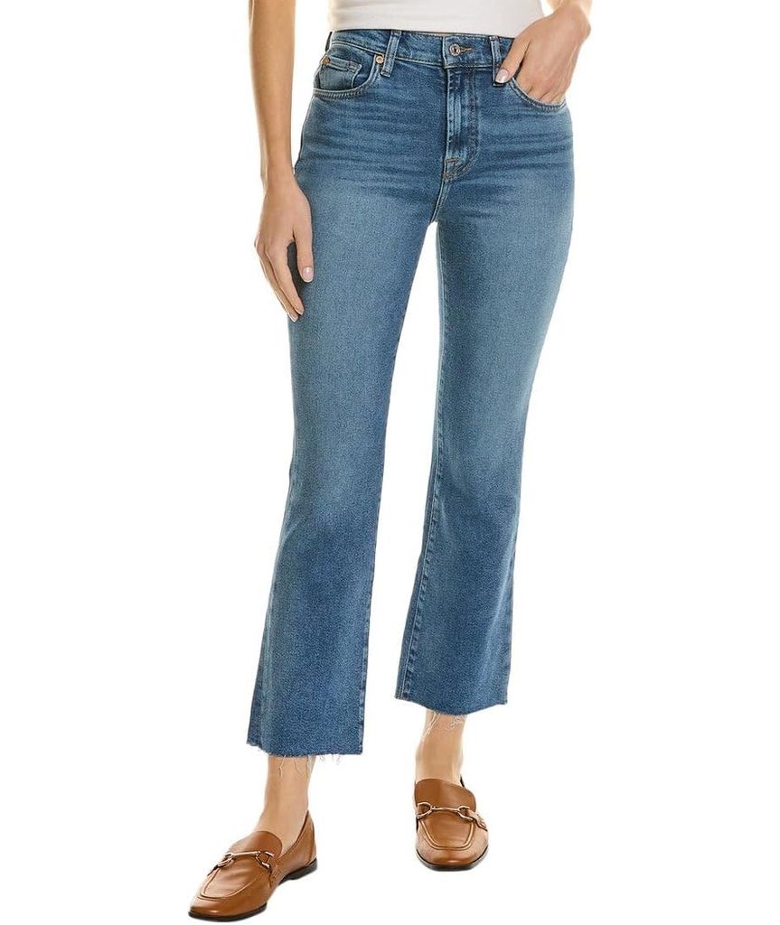 7 for All Mankind Women's High-Waist Slim Kick Jeans