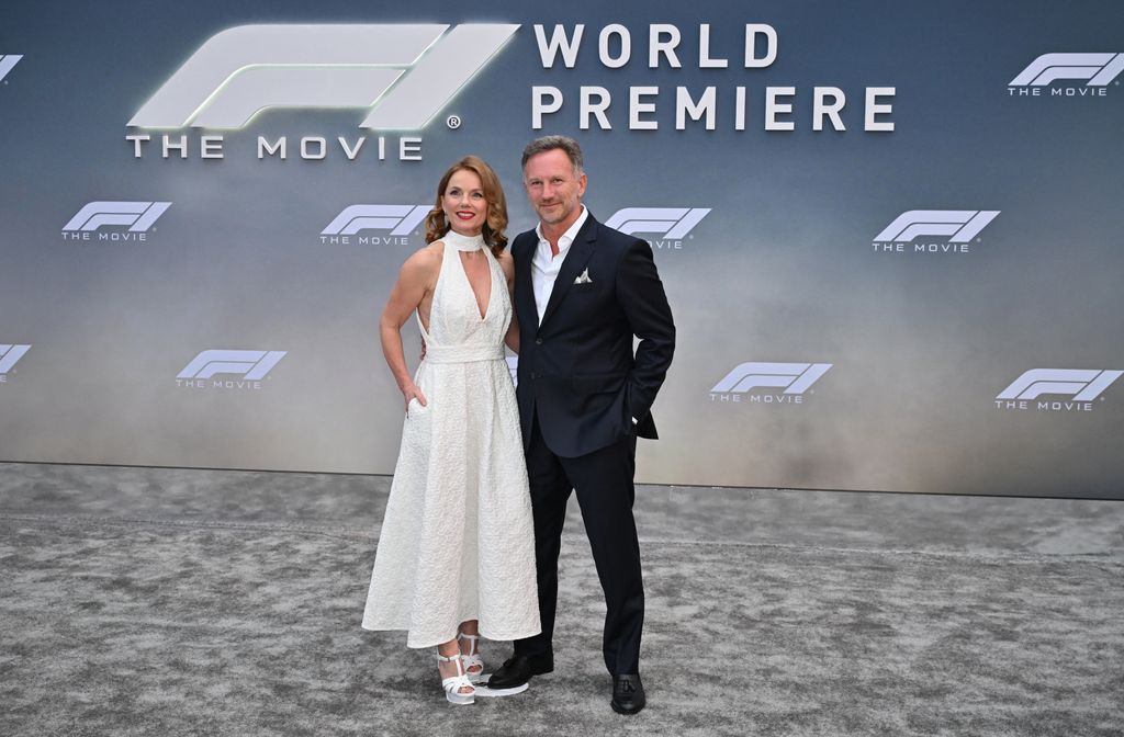 geri and christian horner at world premiere of F1 